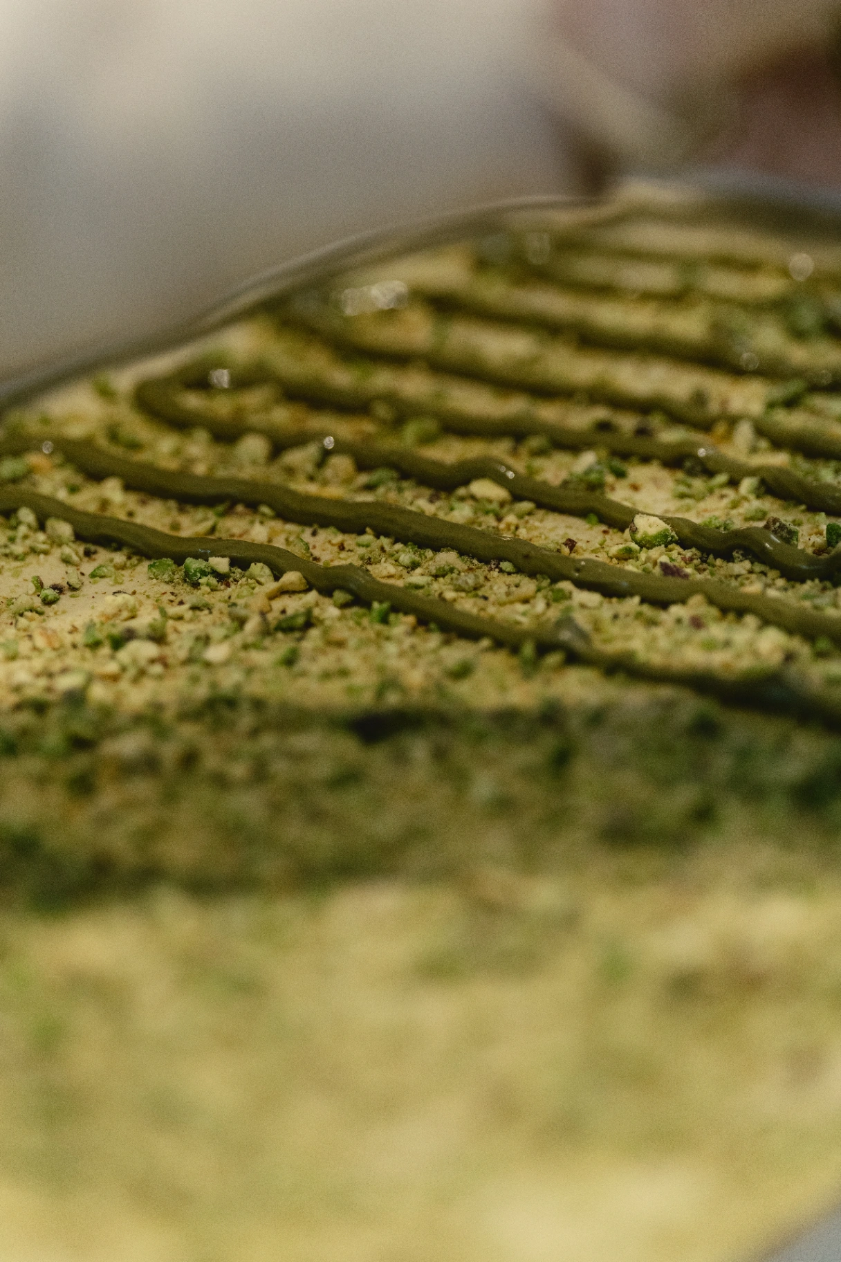 Pistachio layers detail